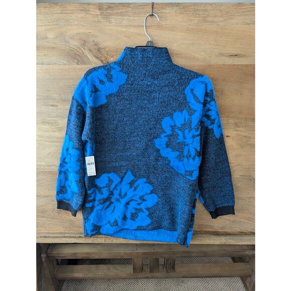 Anthropologie Sweater Skirt Set blue motif XXS - Picture 2 of 7